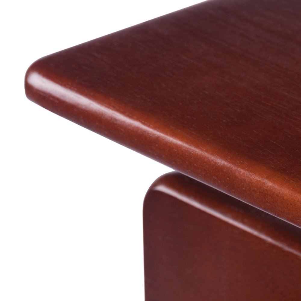 Riley 3-Pc Set Snack Table, Walnut Finish. Picture 16