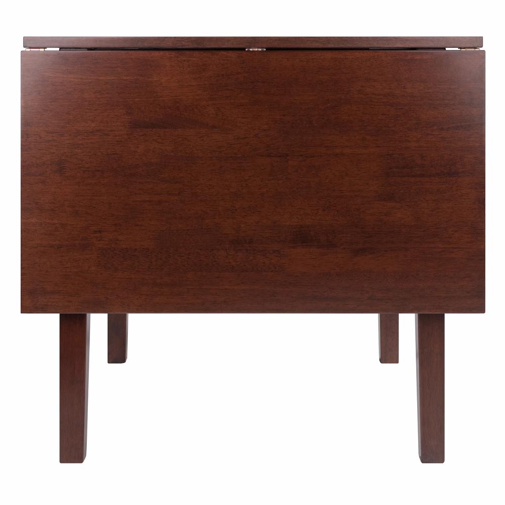 Perrone Drop Leaf Dining Table Walnut Finish. Picture 3