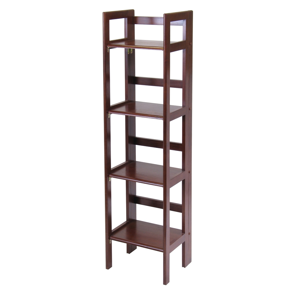 Terry Folding Bookcase Antique Walnut. Picture 1