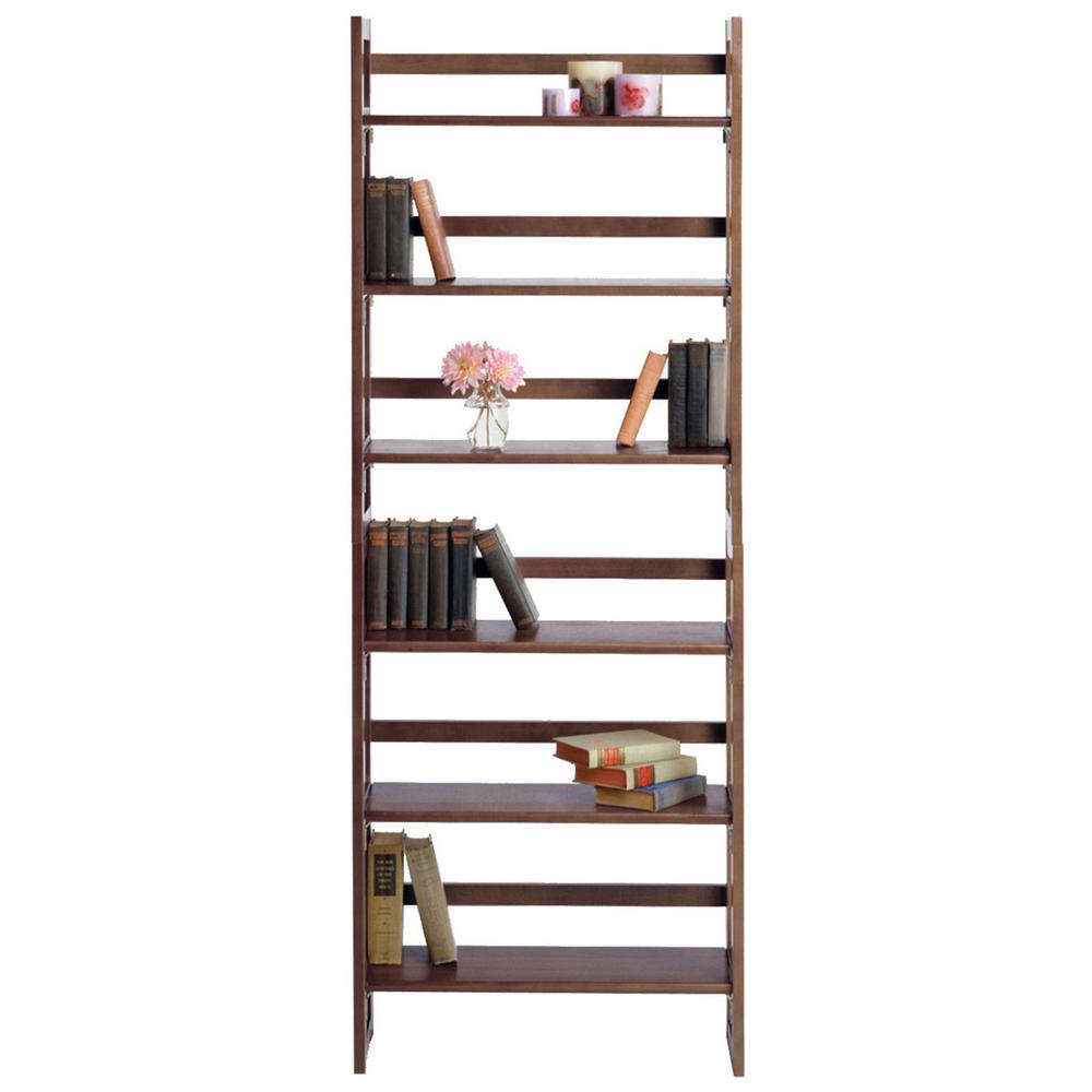 Terry Folding Bookcase Walnut. Picture 5