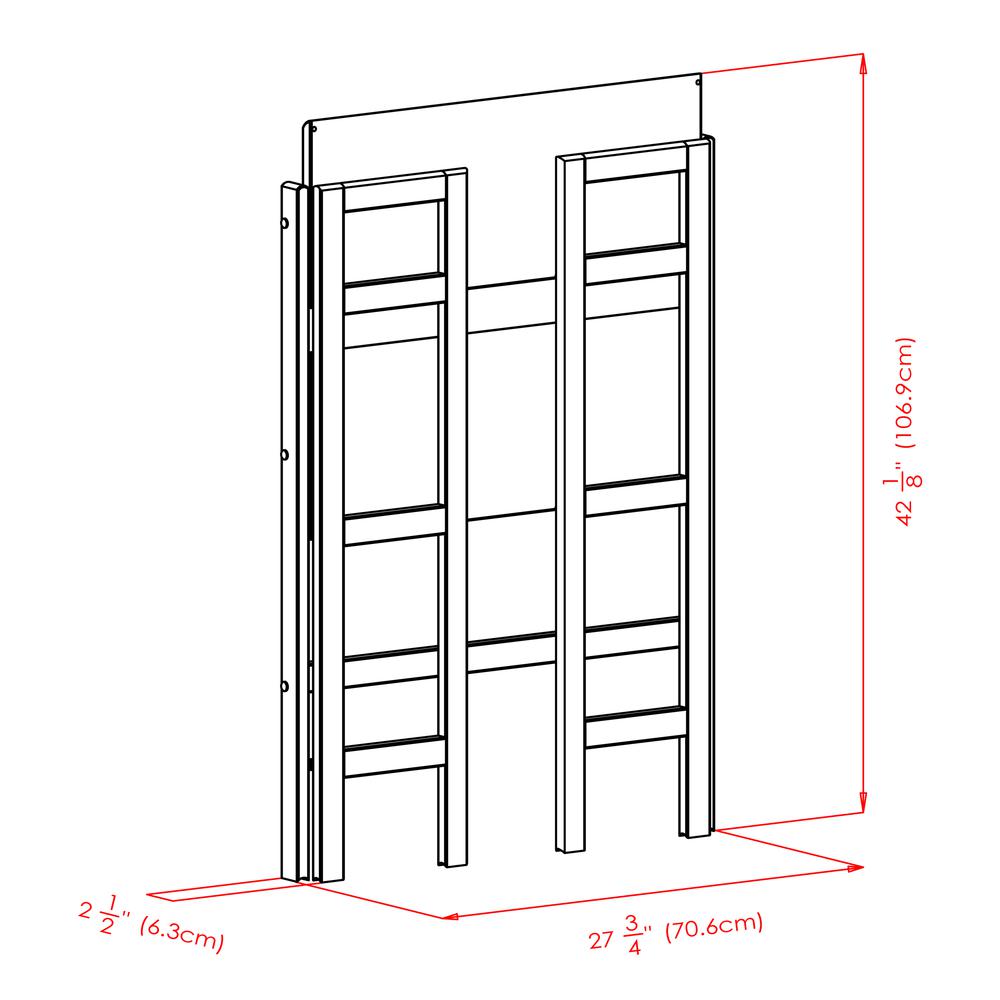 Terry Folding Bookcase Walnut. Picture 13