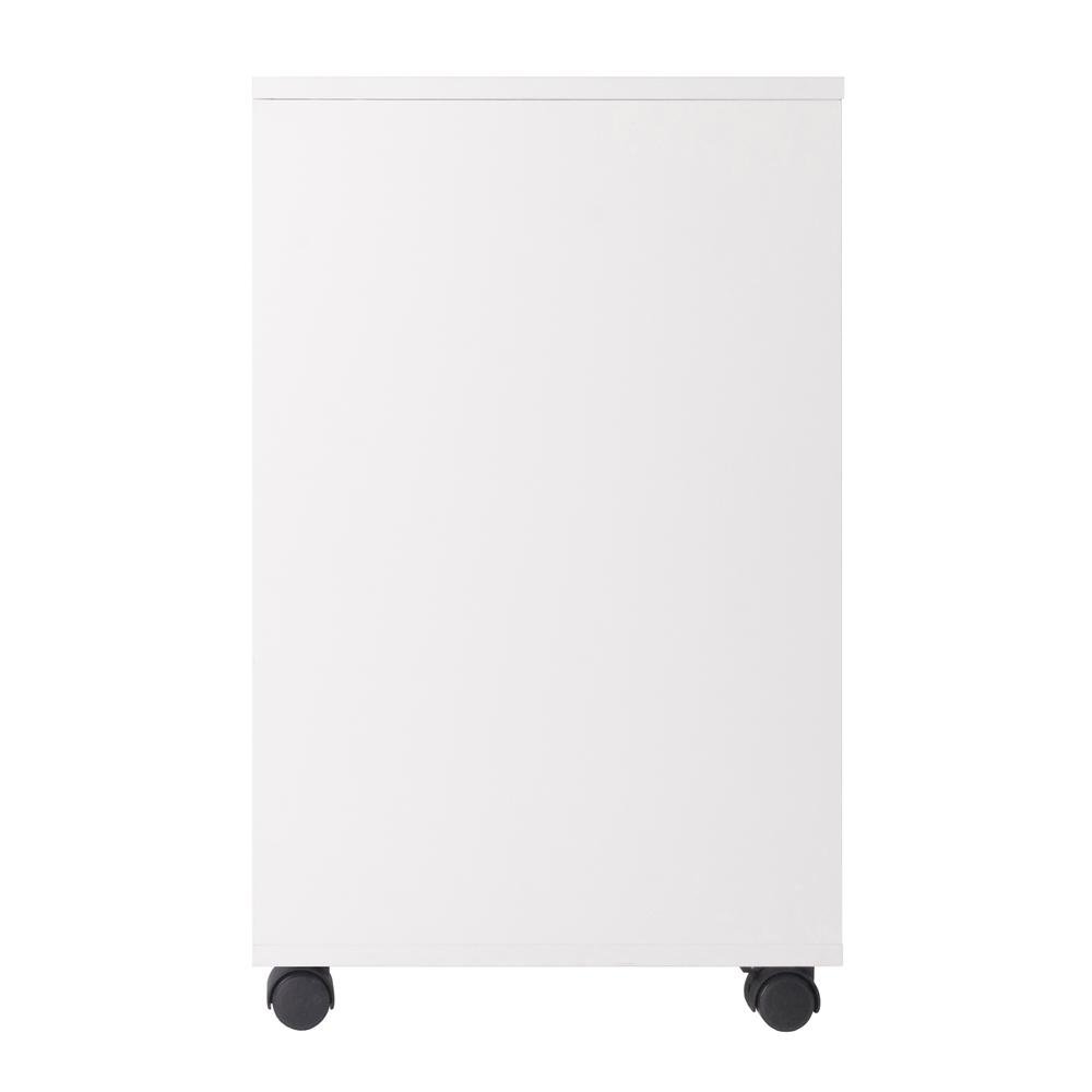 White Small File Cabinet – Mobile Wood Filing Cabinet with Drawers. Picture 7