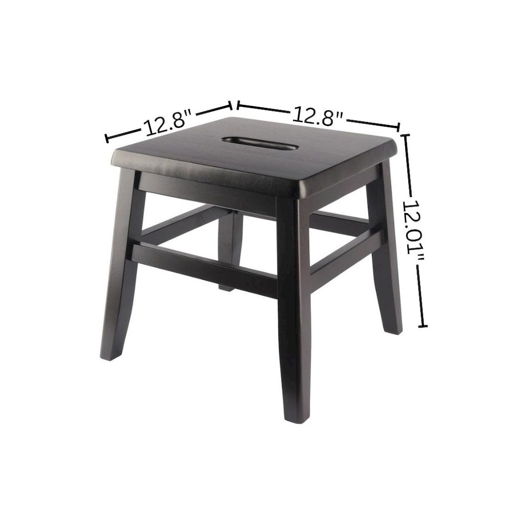 2-PC Conductor Stool Set, Solid Wood, Square Design, Center Handle. Picture 7