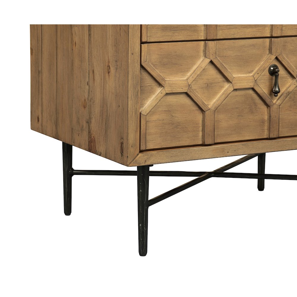 Samara 2-Drawer Small Nightstand - Natural. Picture 5