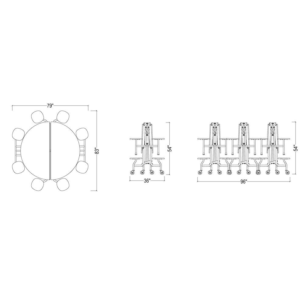 Round Folding Stool Table. Picture 2