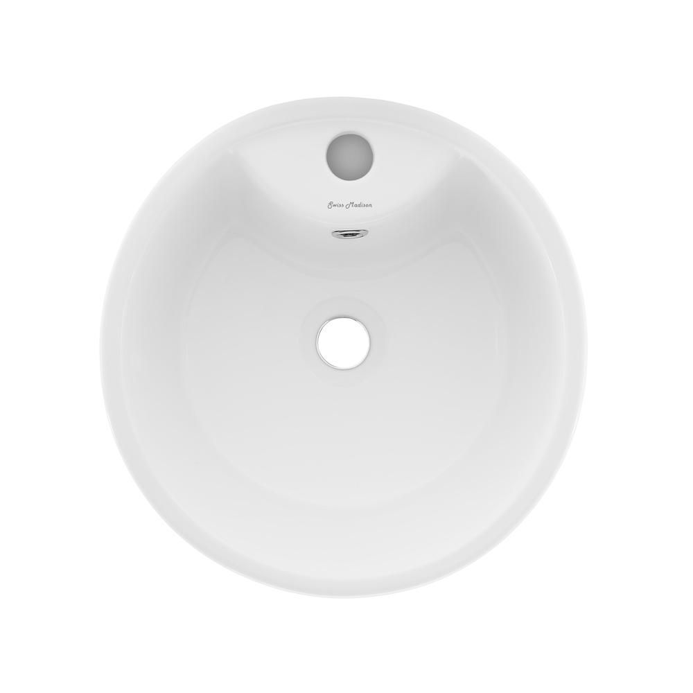 Monaco Circular Basin Pedestal sink. Picture 4