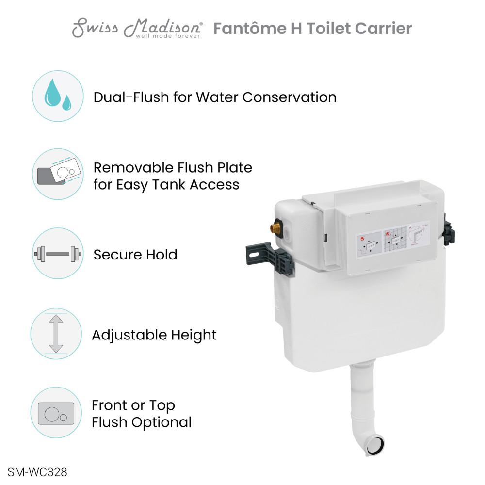 Fantome H Concealed Toilet Tank Carrier System. Picture 3