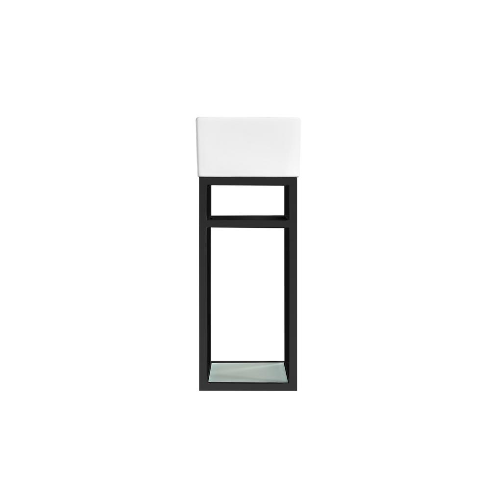 Pierre 19.5 Single, Metal Frame, Open Shelf, Bathroom Vanity. Picture 4