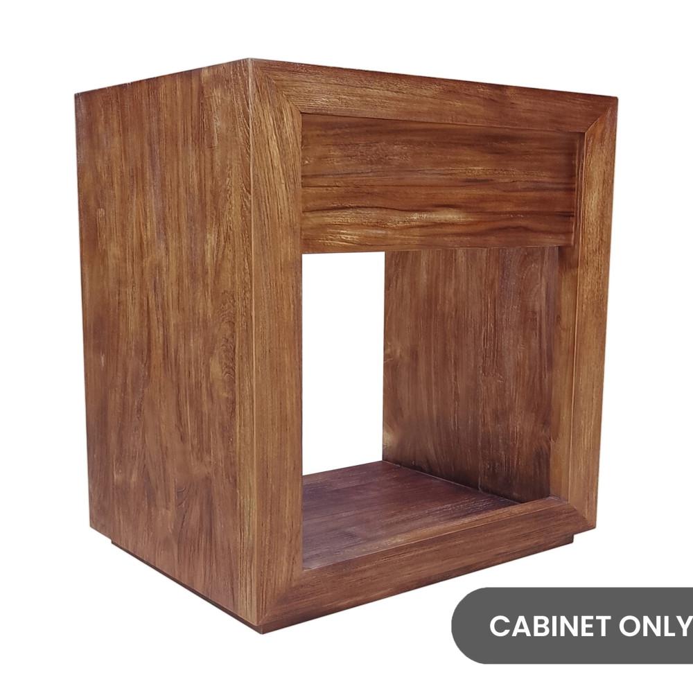 Rennes 36" Reclaimed Wood Vanity in Walnut- Cabinet. Picture 2
