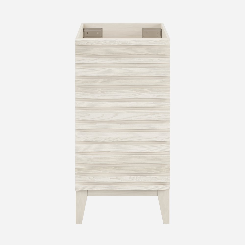 Cascade 18" Freestanding Bathroom Vanity Cabinet without Top in White Oak. Picture 1