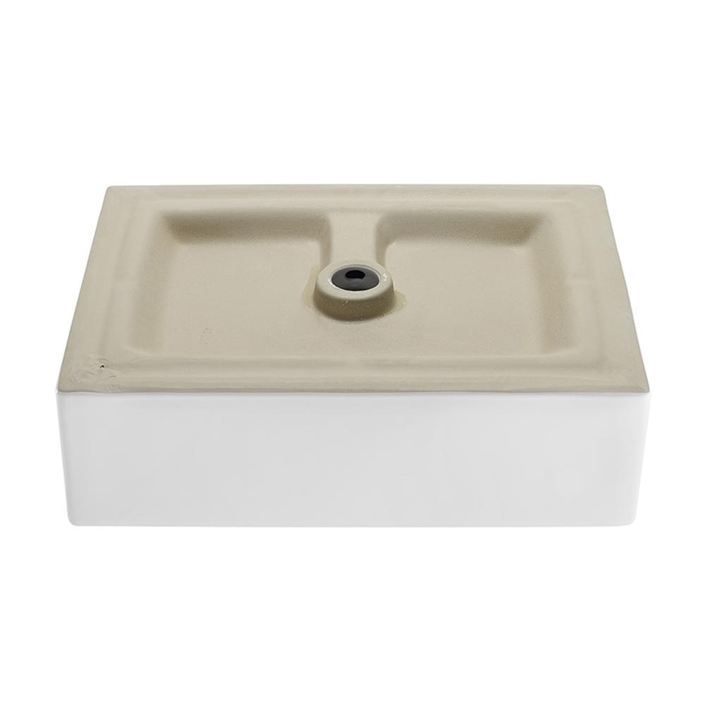 Voltaire 17 Square Ceramic Vessel Sink. Picture 5