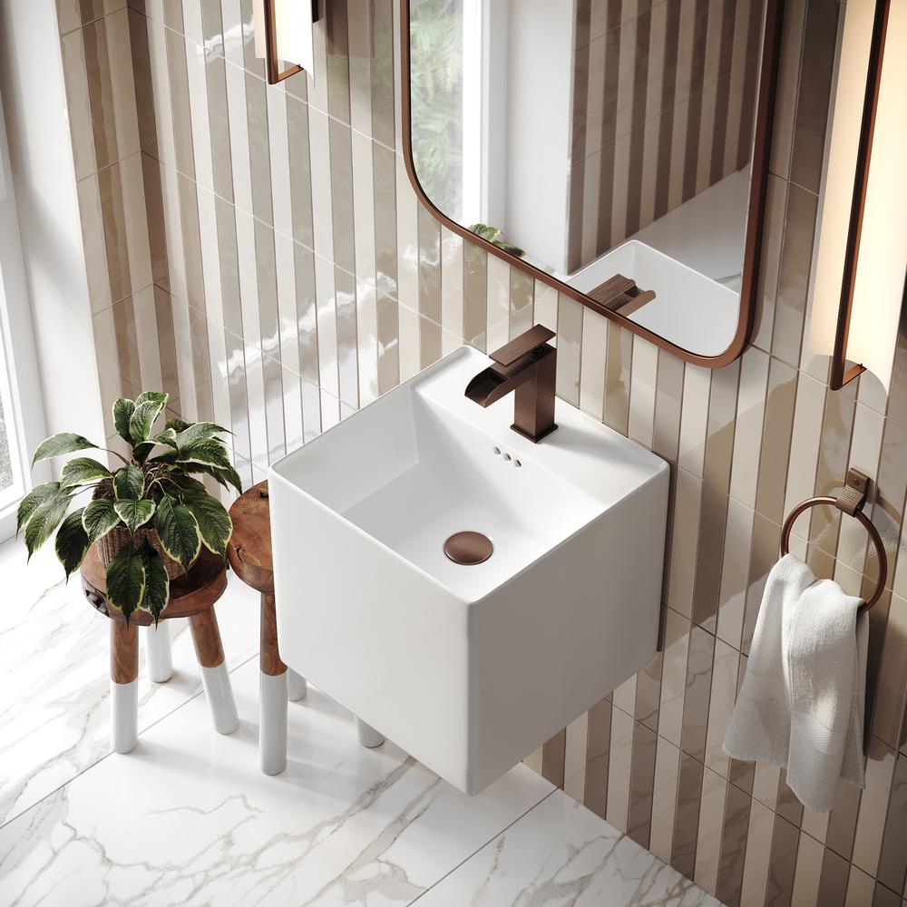 Pur 16.5" Square Wall-Mount Bathroom Sink. Picture 18