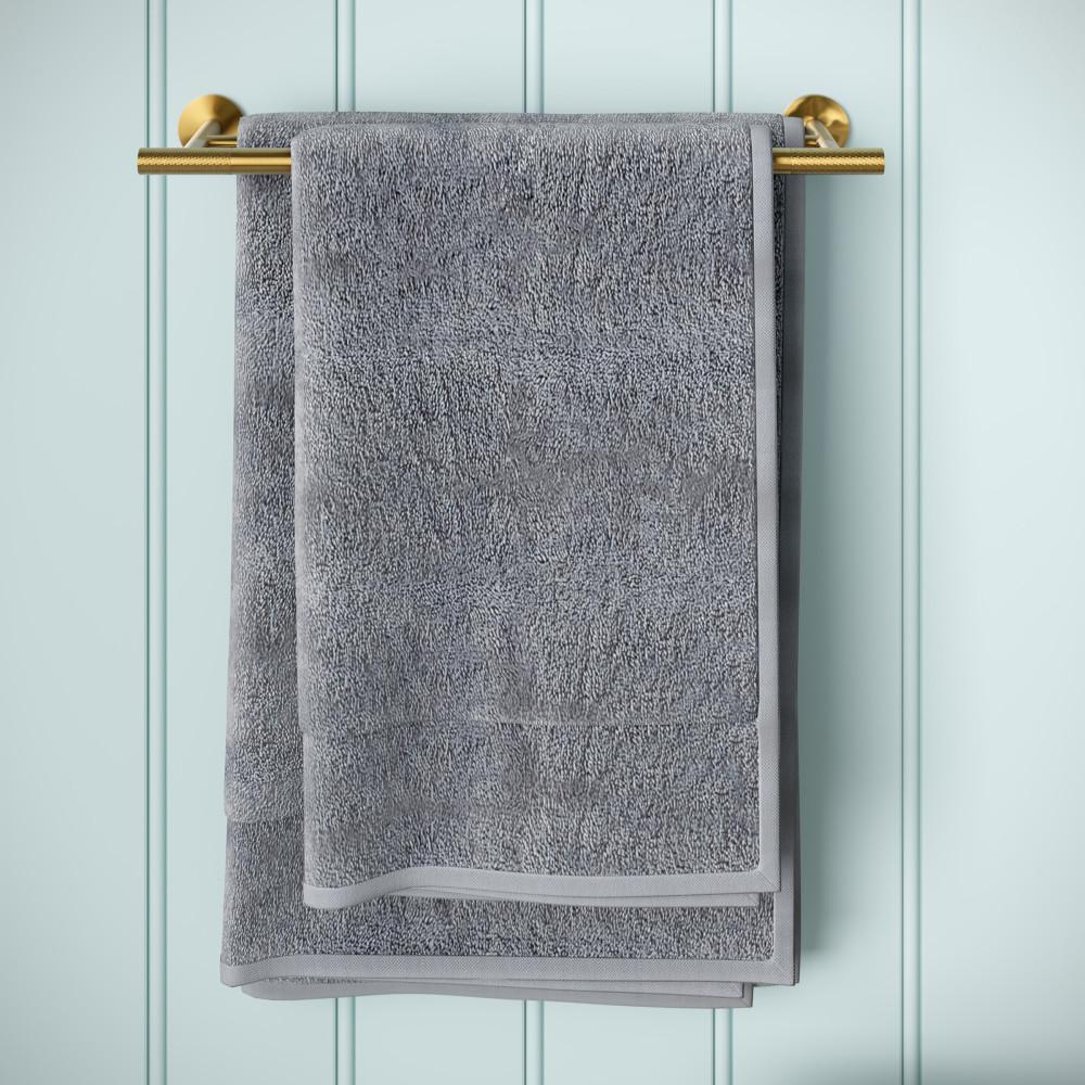 Avallon 24" Double Towel Bar in Brushed Gold. Picture 2