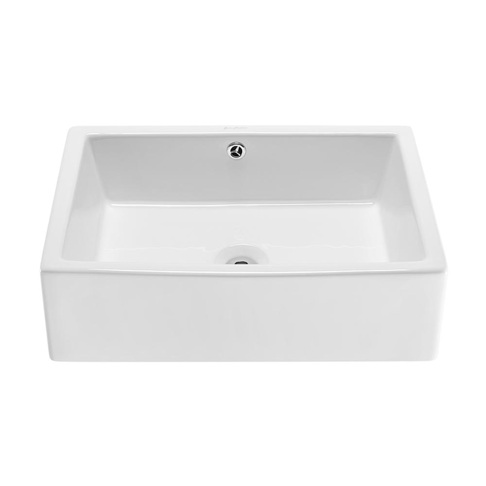Voltaire 17 Square Ceramic Vessel Sink. Picture 3
