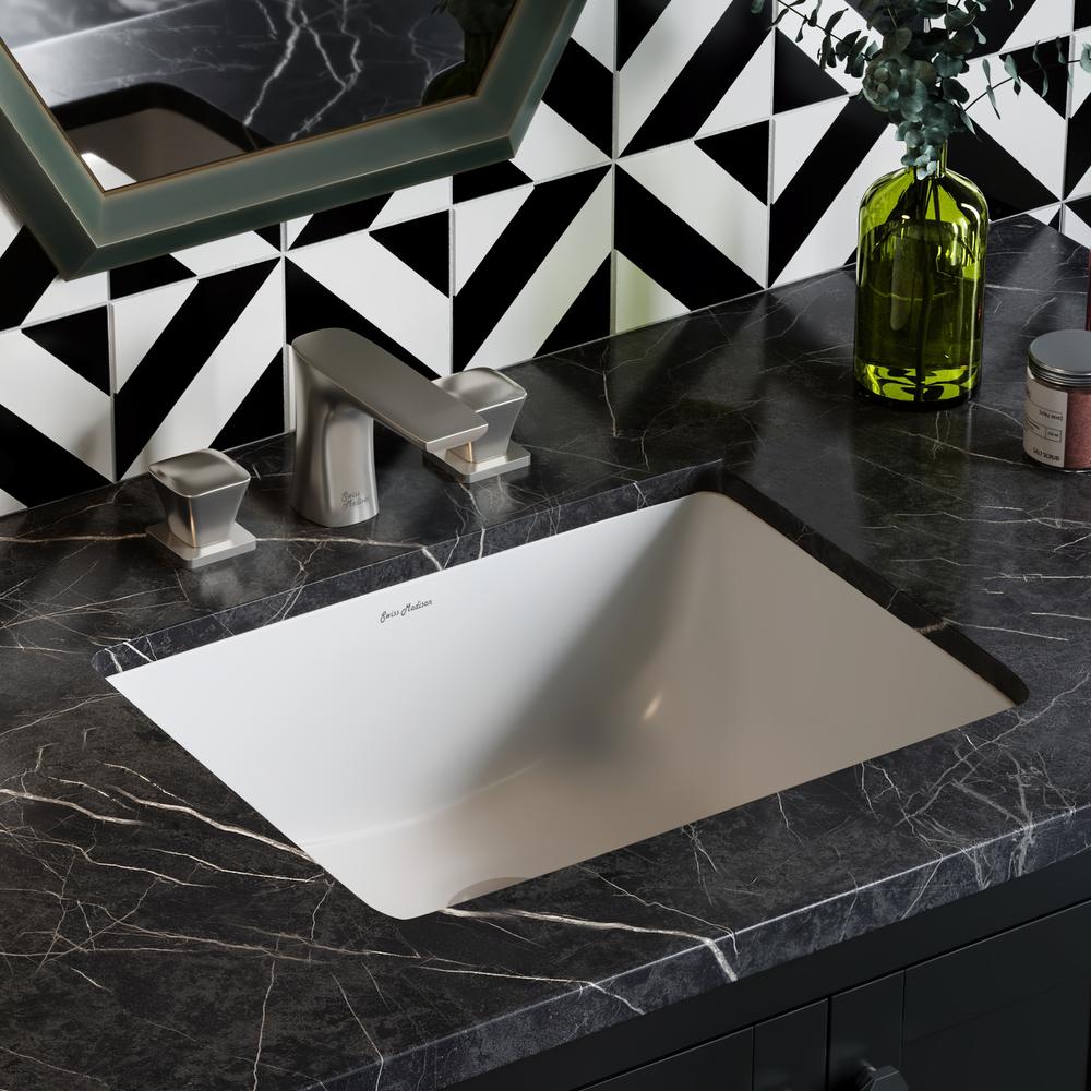 Plaisir 18.5 Rectangular Under-Mount Bathroom Sink. Picture 16
