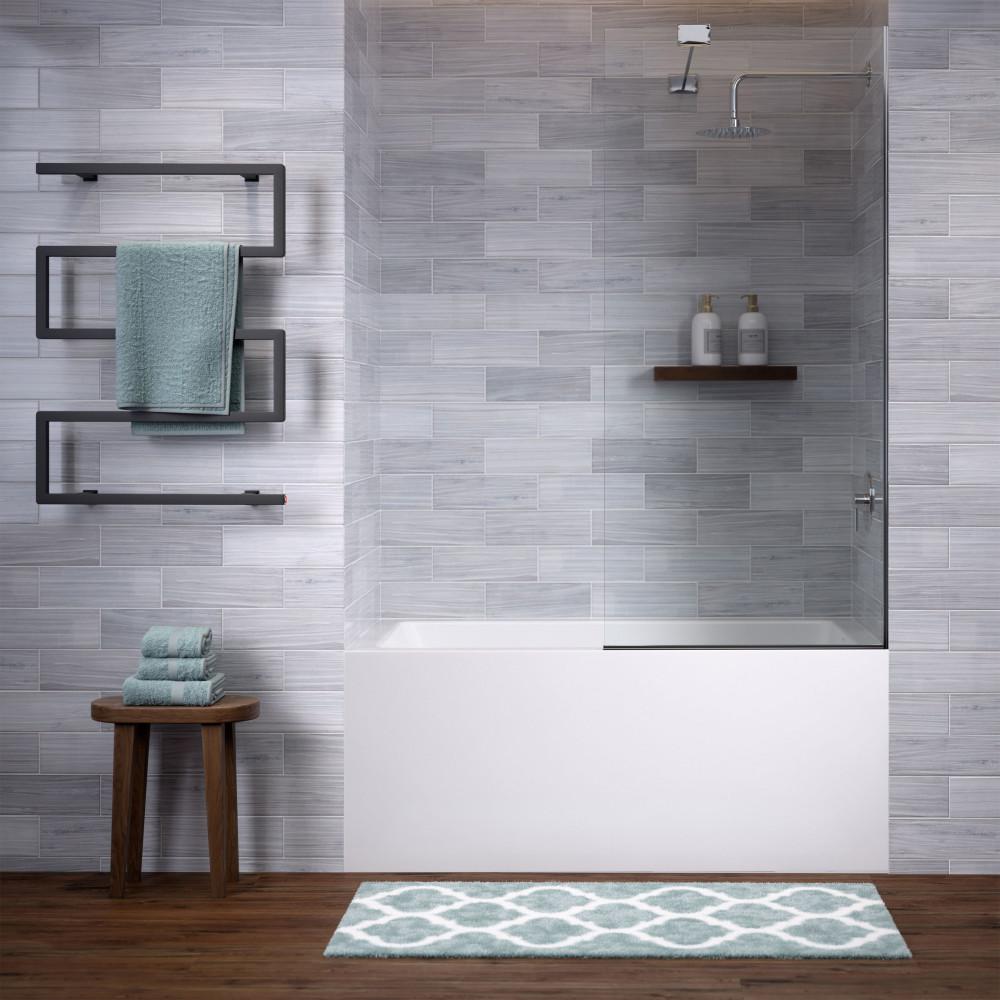 Voltaire 54" x 30" Right-Hand Drain Alcove Bathtub with Apron. Picture 2