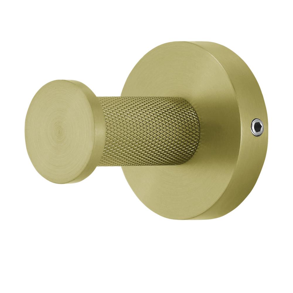 Avallon Stainless Steel Bathroom Robe Hook in Brushed Gold. Picture 4