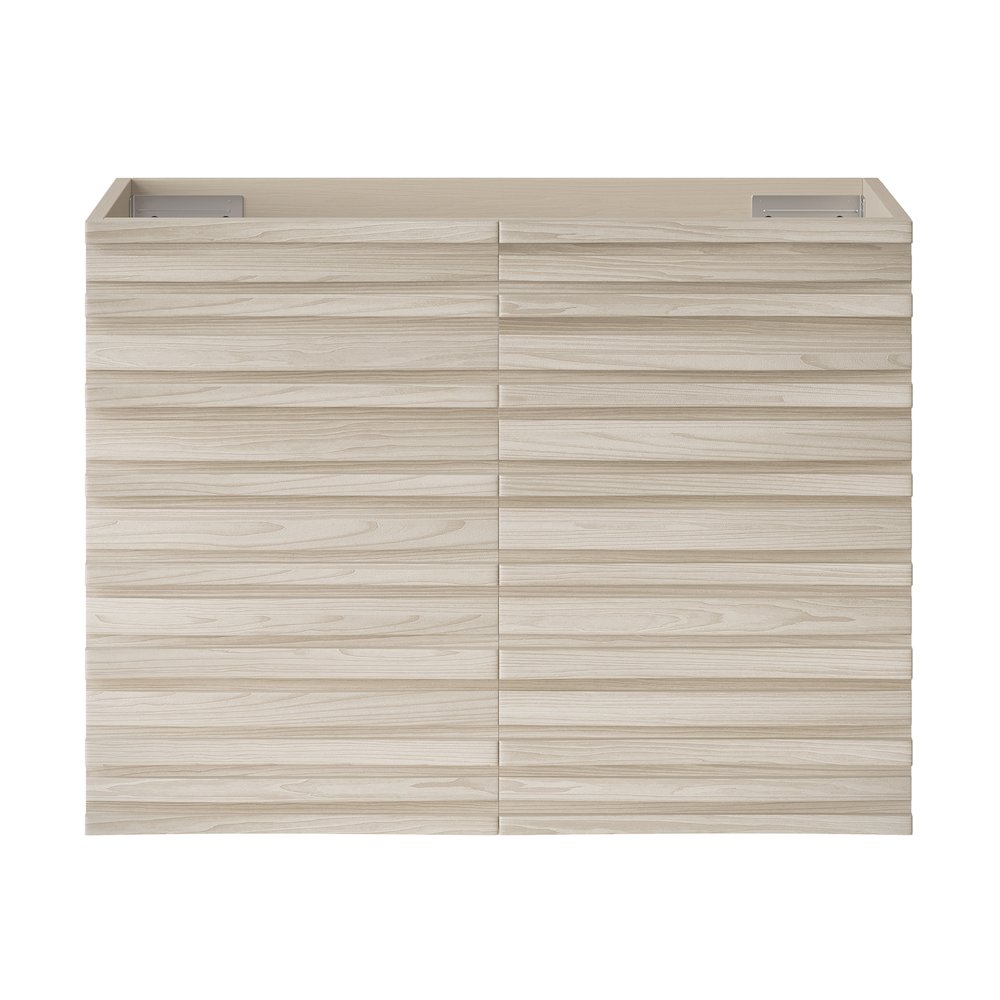 Cascade 30" Wall-Mounted Bathroom Vanity Cabinet without Top in White Oak. Picture 1