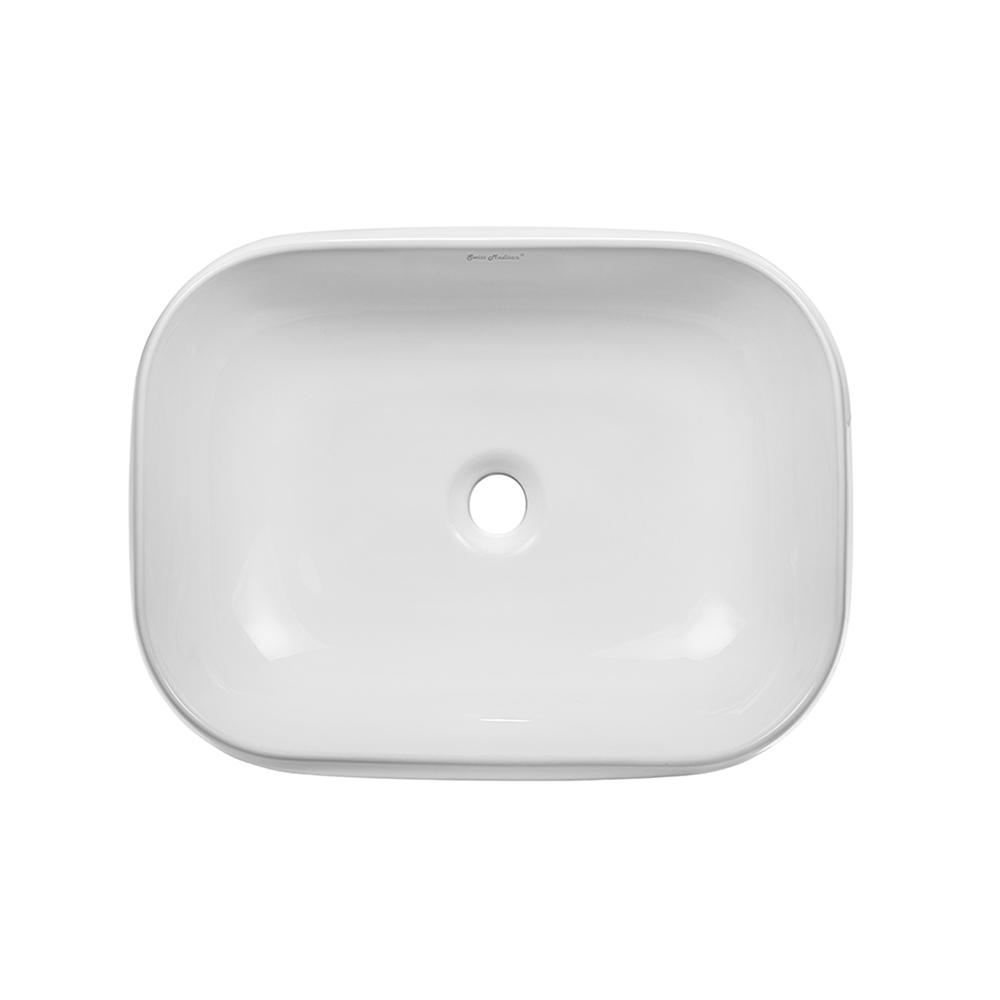 Chateau 22 Square Ceramic Vessel Sink. Picture 4