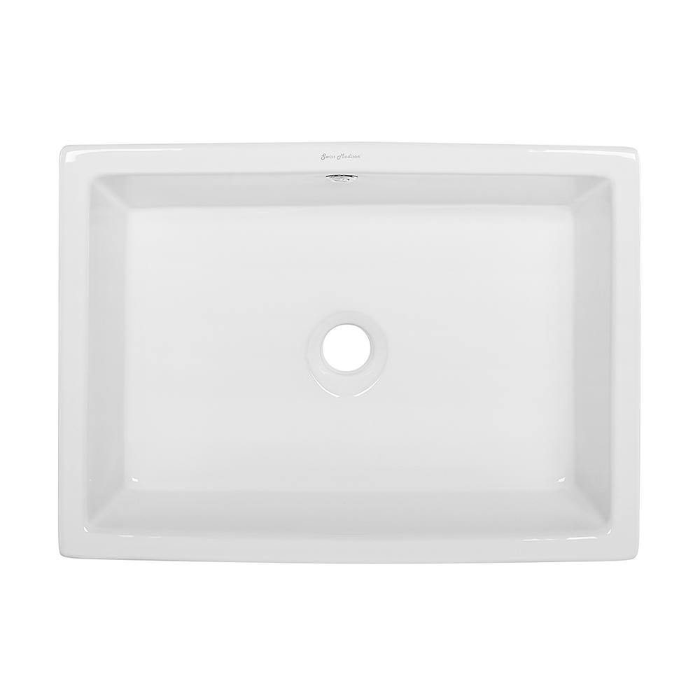 Voltaire 17 Square Ceramic Vessel Sink. Picture 1