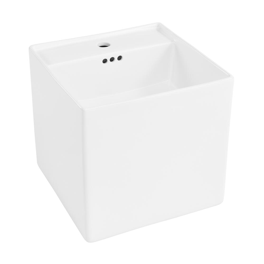 Pur 16.5" Square Wall-Mount Bathroom Sink. Picture 2