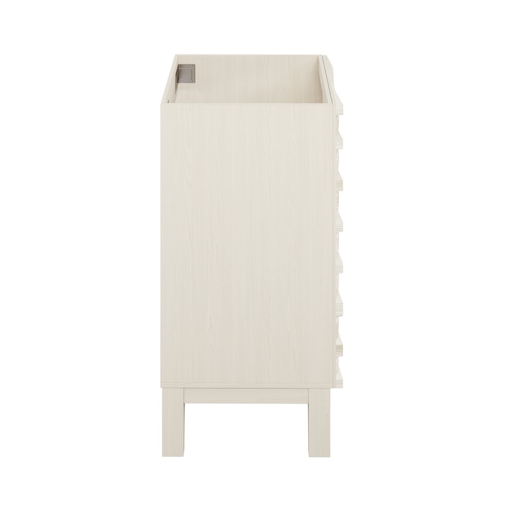 Cascade 18" Freestanding Bathroom Vanity Cabinet without Top in White Oak. Picture 5