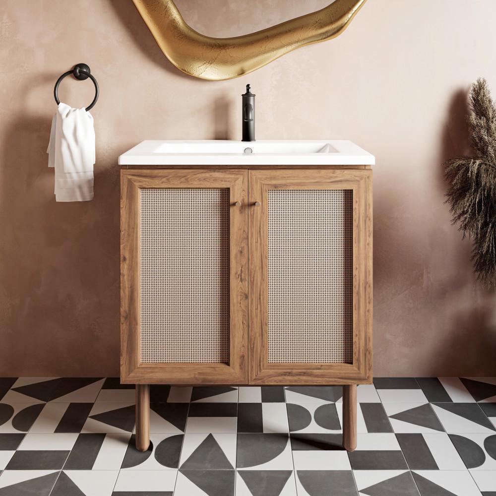 Classe 30" Bathroom Vanity in Oak-Cabinet Only. Picture 2