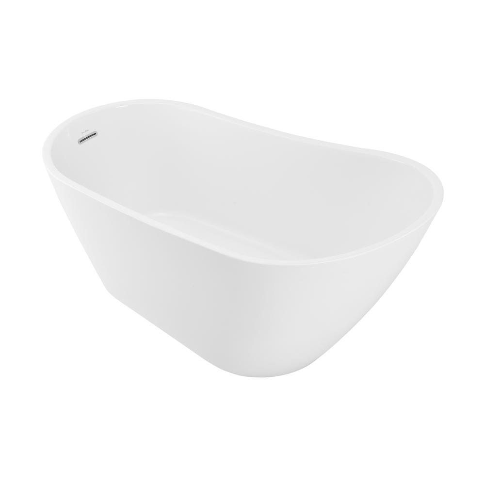 Sublime 60" Single Slipper Freestanding Bathtub. Picture 1