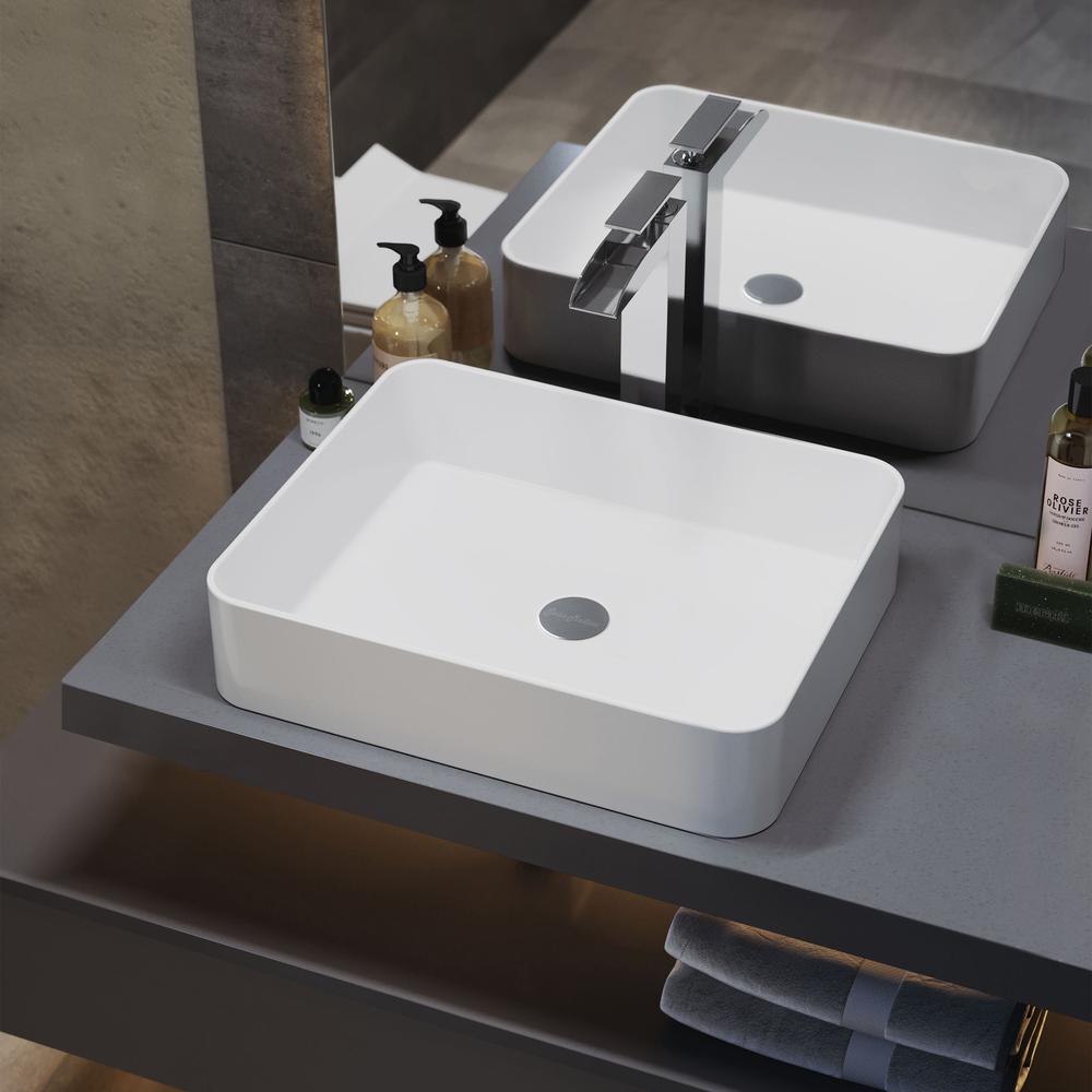 Concorde 15 Square Ceramic Vessel Sink. Picture 16