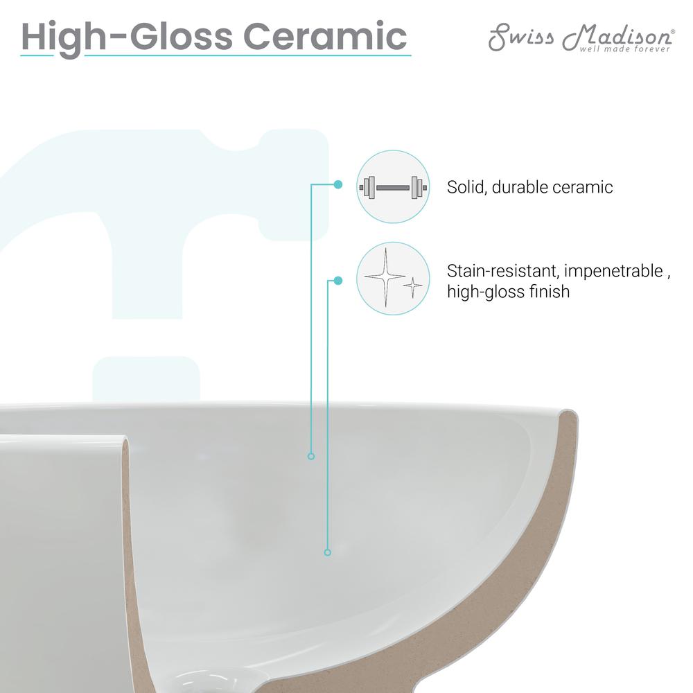 Plasir Corner Wall Hung Sink. Picture 8