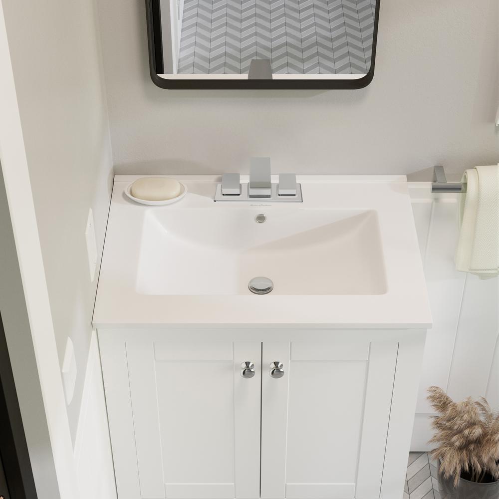 Ceramic Vanity Top 24 with Three Faucet Holes. Picture 16