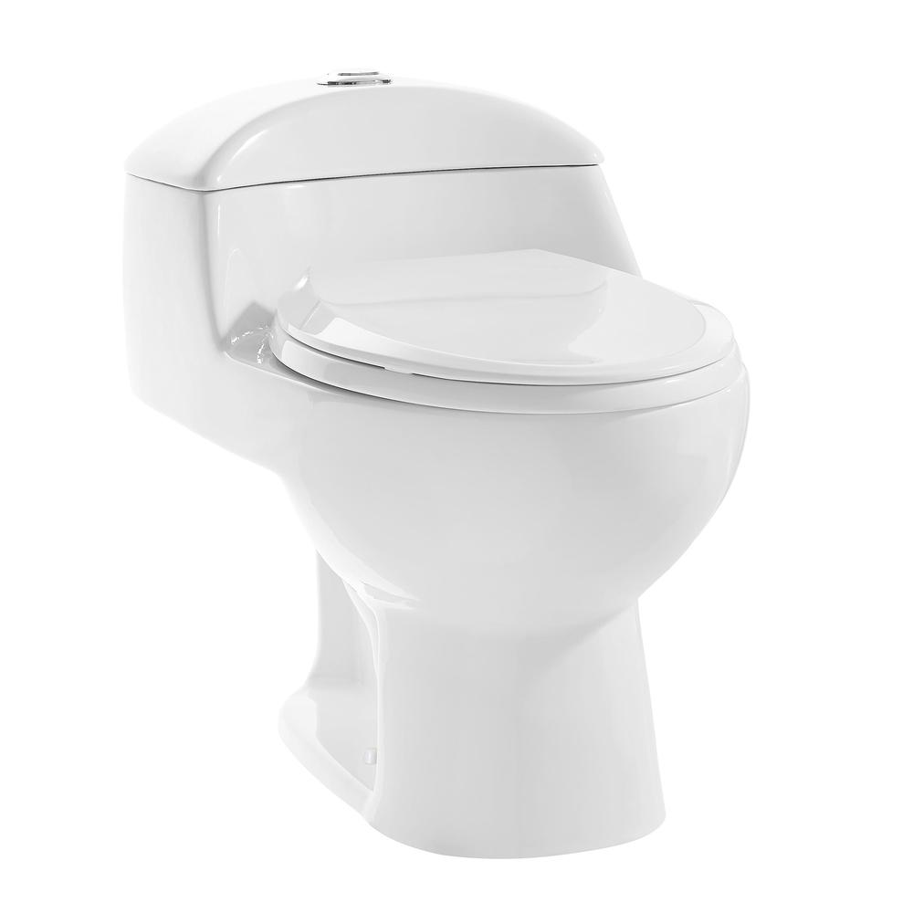 Chateau One-Piece Elongated Toilet Dual-Flush 1.1/1.6 gpf. Picture 1