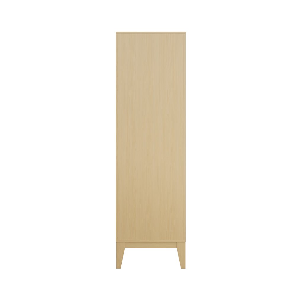 Cascade 17 x 17 x 60 Freestanding Linen Cabinet in Natural Oak. Picture 11