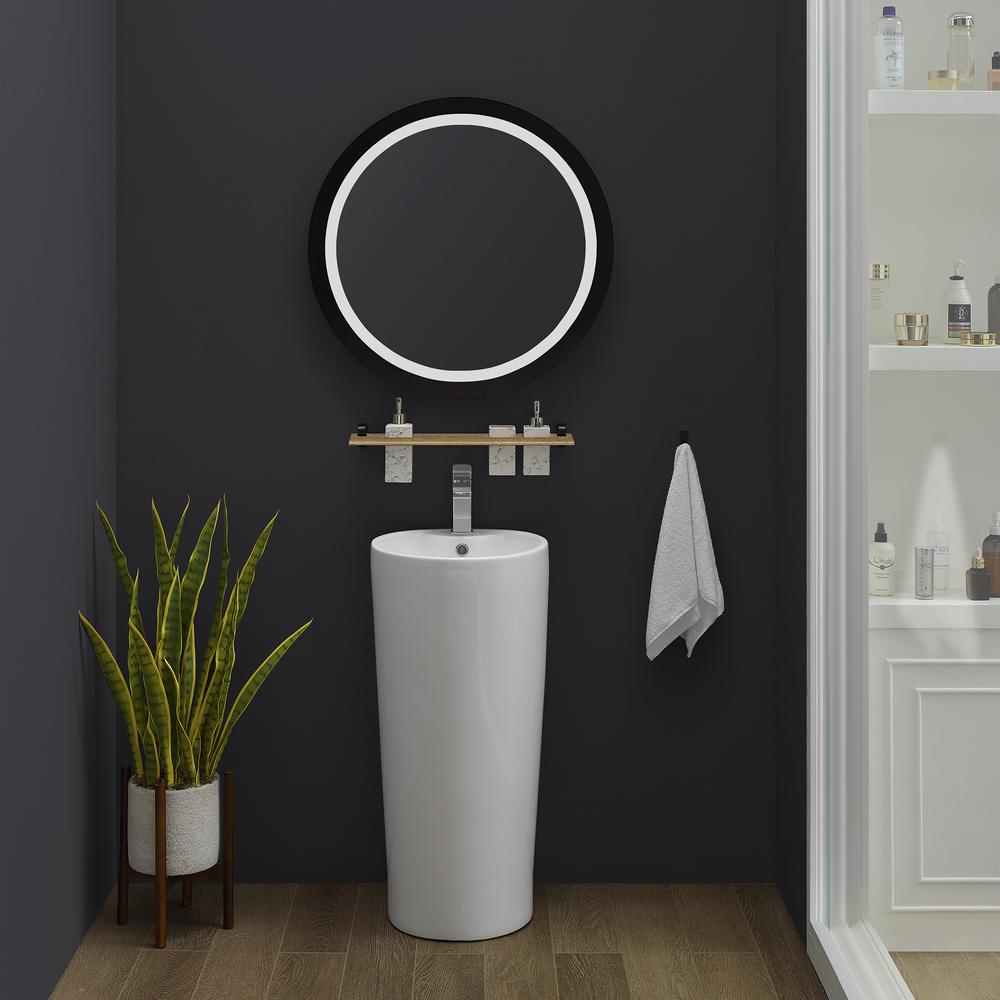 Monaco Circular Basin Pedestal sink. Picture 15