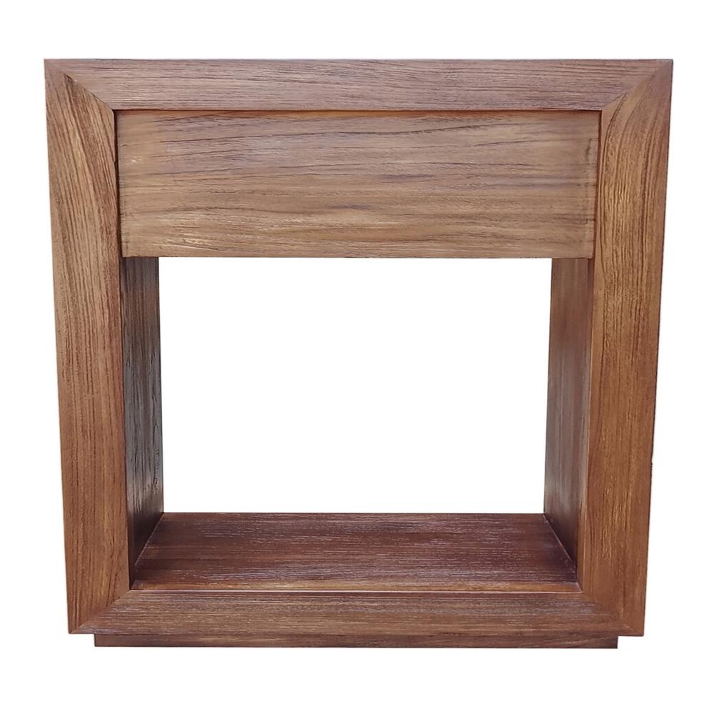 Rennes 36" Reclaimed Wood Vanity in Walnut- Cabinet. Picture 1