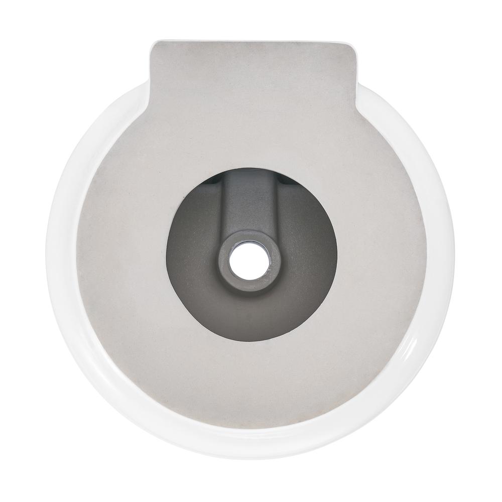 Monaco 18" Round Wall-Mount Bathroom Sink. Picture 5