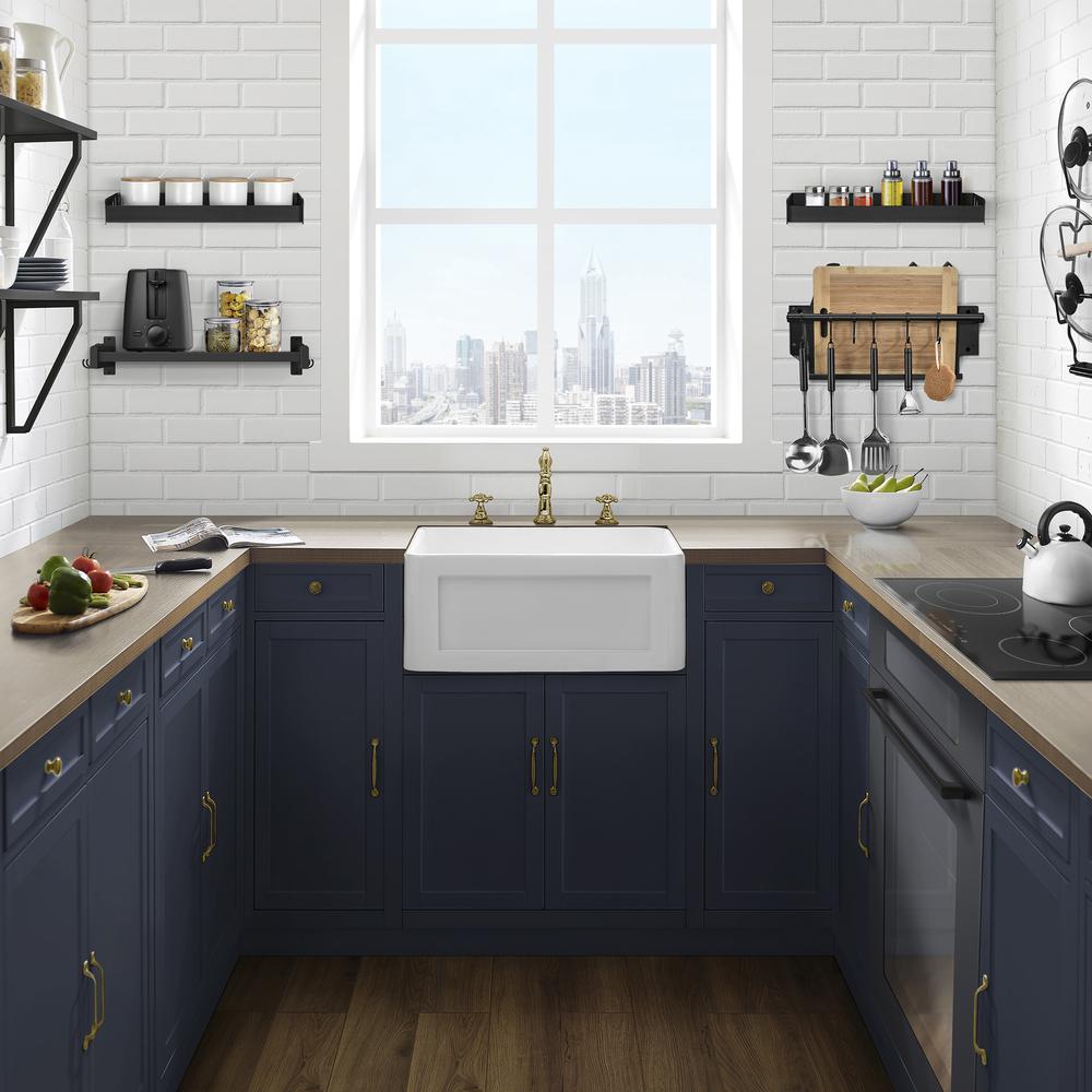 Delice 24 x 18 Ceramic, Farmhouse Kitchen Sink with Apron. Picture 20