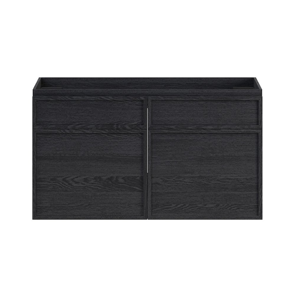 St. Tropez 36" Wall-Mounted Bathroom Vanity Cabinet without Top in Black Oak. Picture 1