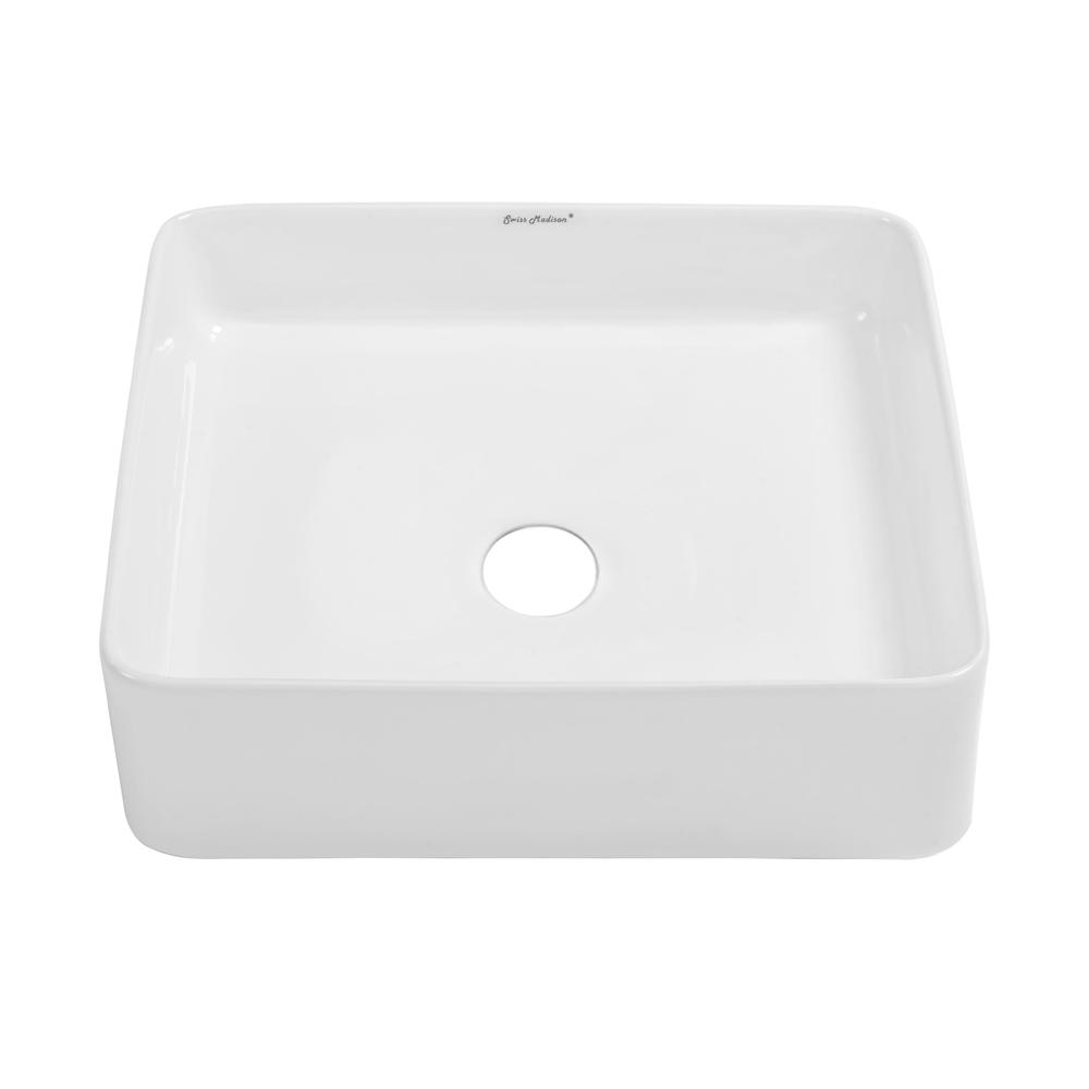 Concorde Ceramic Square Vessel Sink. Picture 1