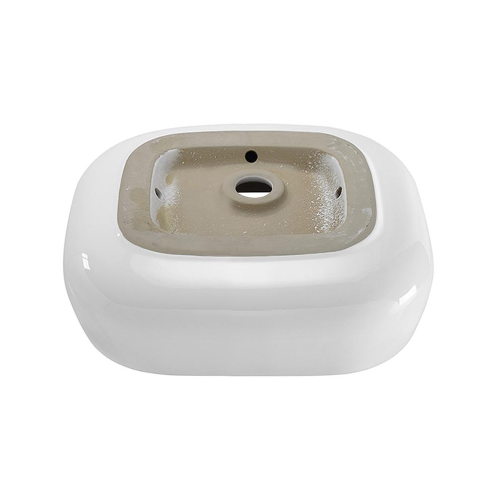 Chateau 18 Square Ceramic Vessel Sink. Picture 6