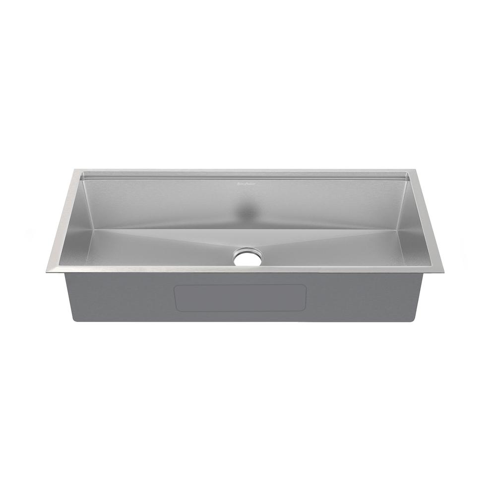 Rivage 45 x 19 Single Basin Undermount Kitchen Workstation Sink. Picture 6