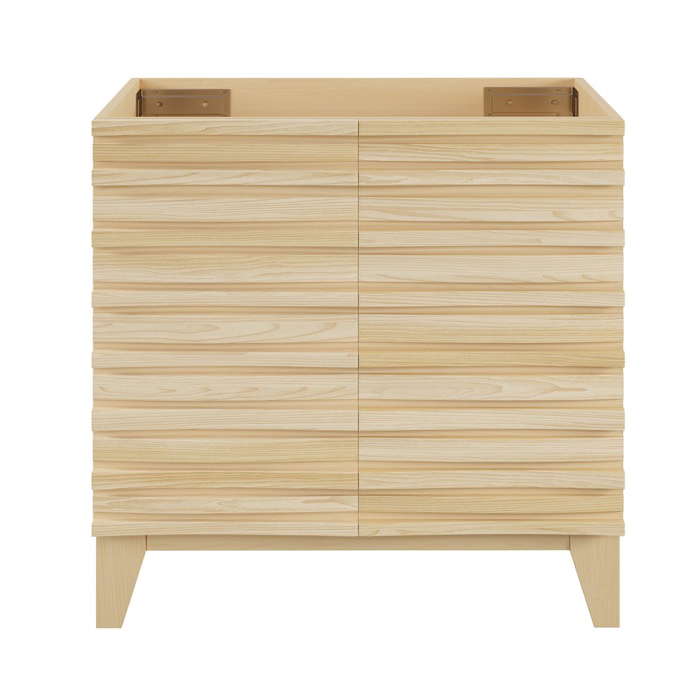 Cascade 30" Freestanding Bathroom Vanity Cabinet without Top in Natural Oak. Picture 1