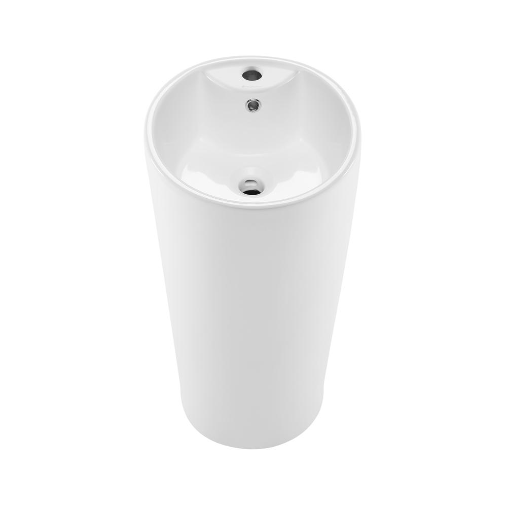Monaco Circular Basin Pedestal sink. Picture 3
