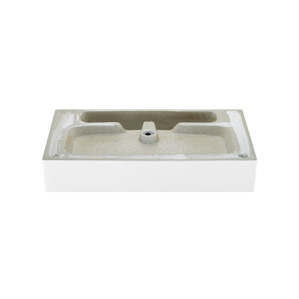 Claire 30" Rectangle Wall-Mount Bathroom Sink with 8" Widespread Holes. Picture 10