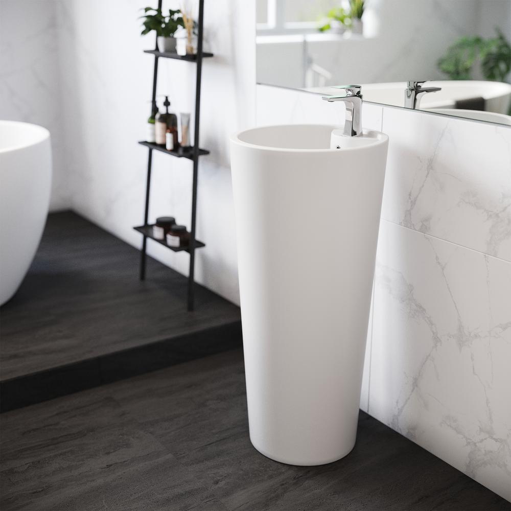 Monaco Circular Basin Pedestal sink. Picture 13