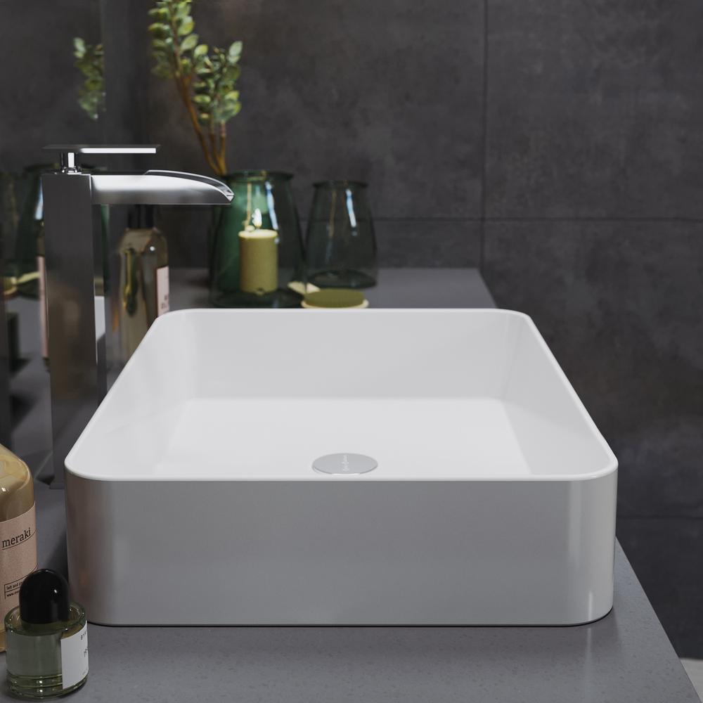 Concorde 15 Square Ceramic Vessel Sink. Picture 17