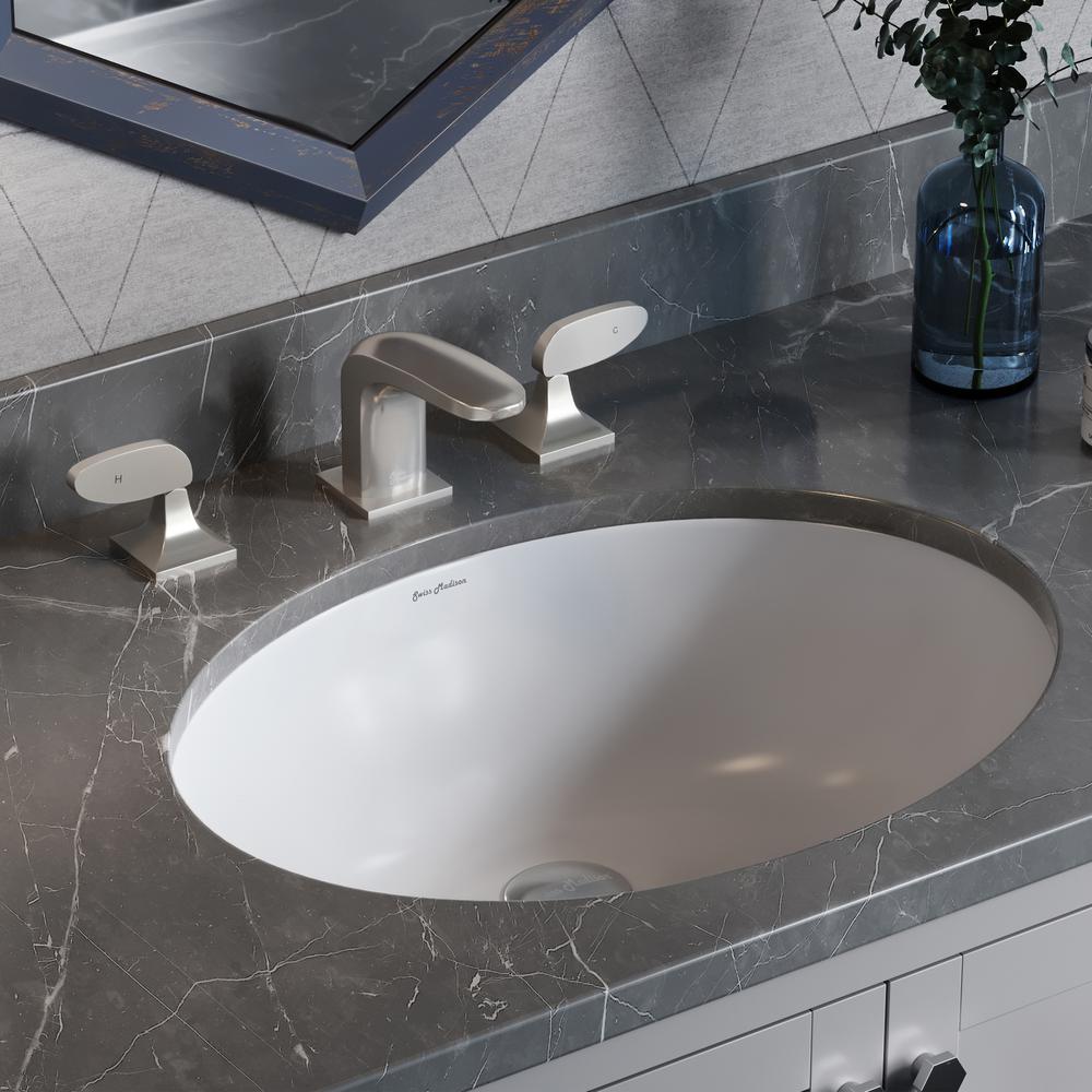 Monaco 19 Oval Under-Mount Bathroom Sink. Picture 16