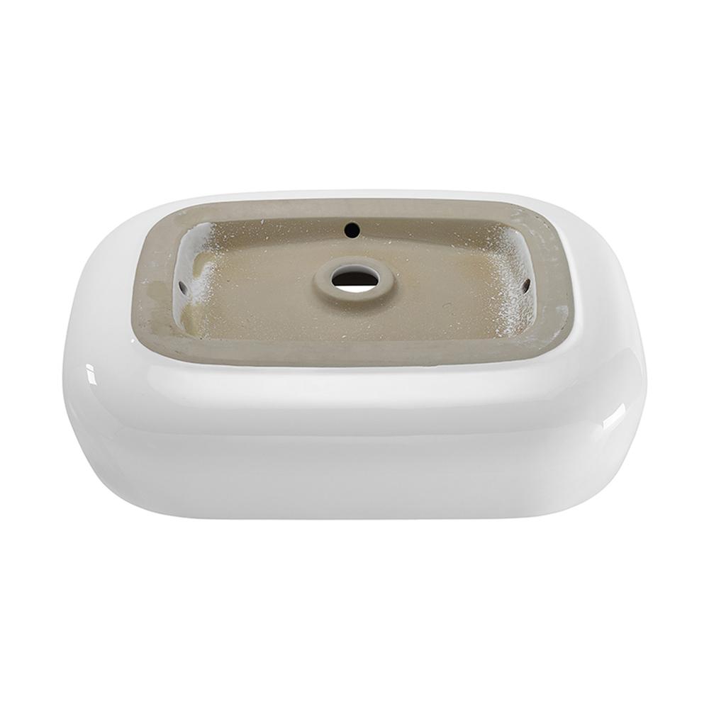 Chateau 22 Square Ceramic Vessel Sink. Picture 5