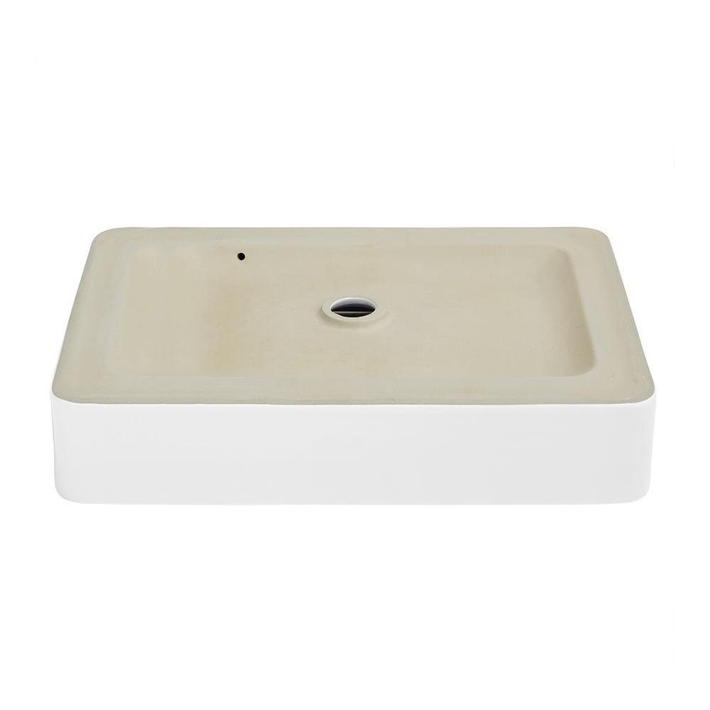 Concorde 24 Rectangle Ceramic Vessel Sink. Picture 6