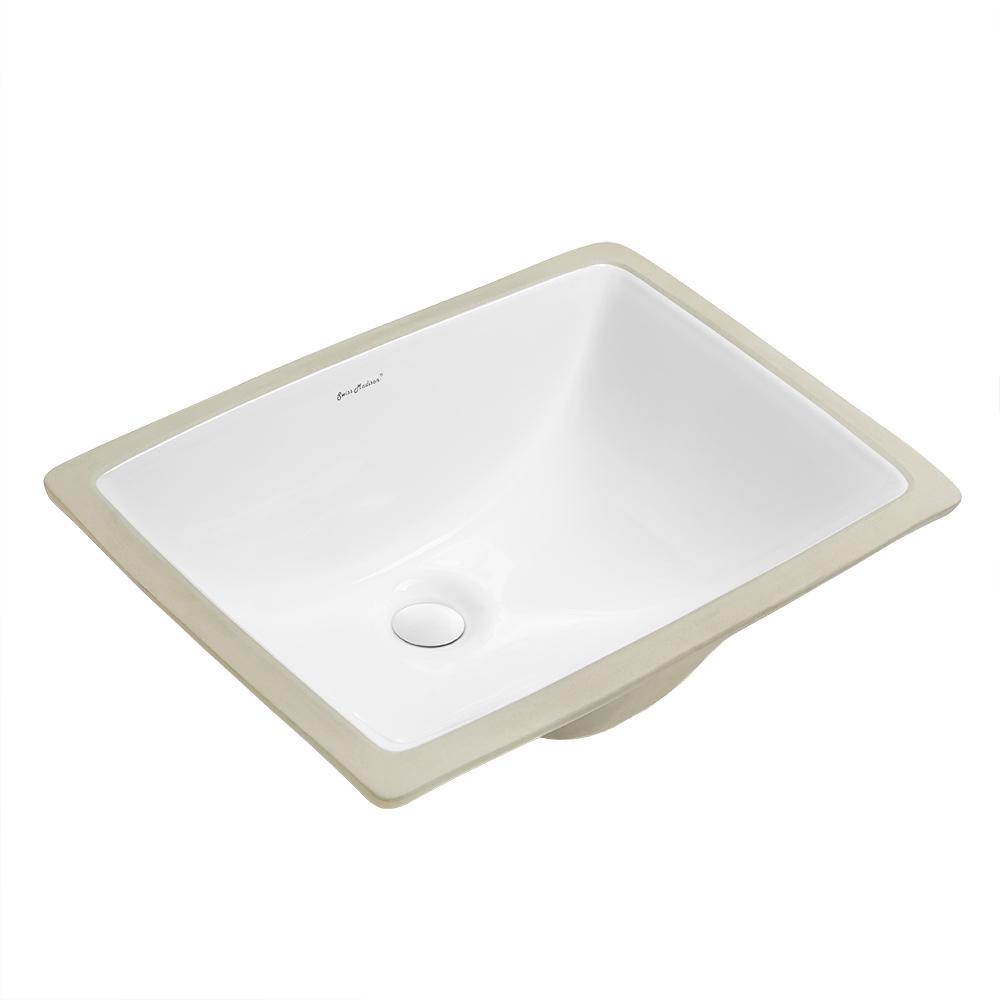 Plaisir 18.5 Rectangular Under-Mount Bathroom Sink. Picture 2